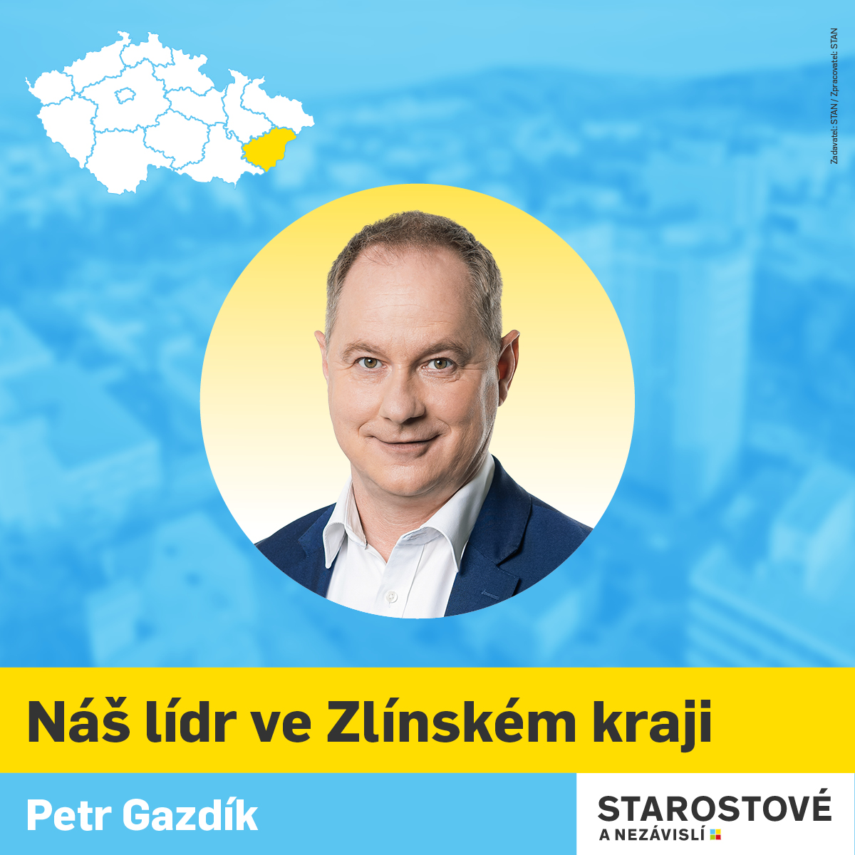 Petr Gazdík, lídr STAN ve Zlínském kraji do parlamentních voleb